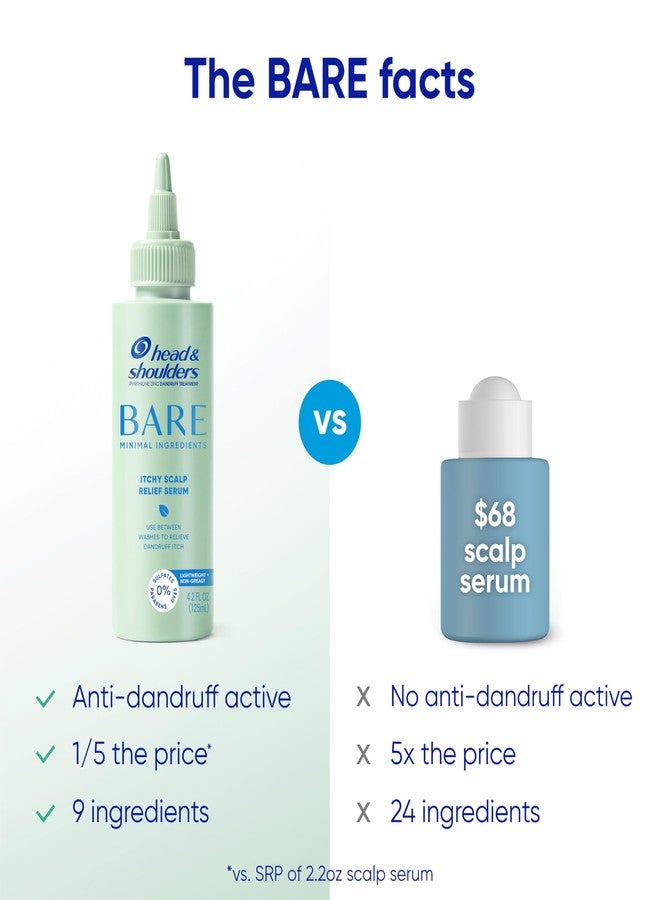 سيروم هيد آند شولدرز المضاد للقشرة لتخفيف حكة فروة الرأس، يحتوي على 0.1% بيريثيون الزنك، لتخفيف الحكة وراحة فروة الرأس، 4.2 أونصة سائلة - Image 5